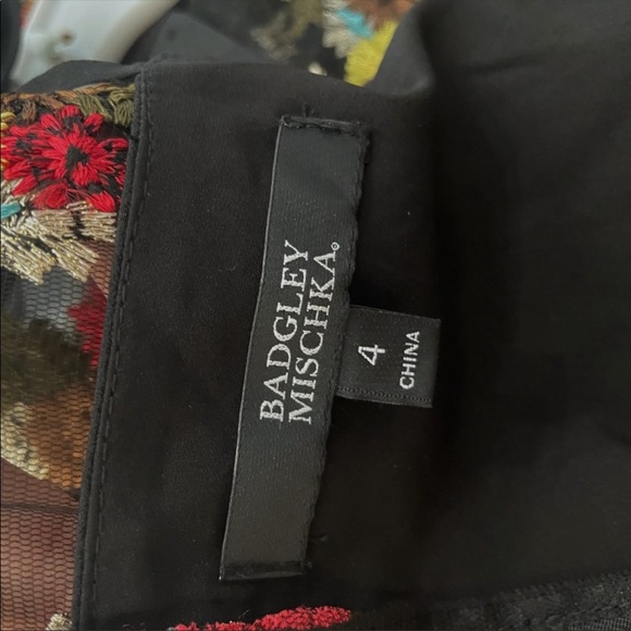 New! Badgley Mischka floral embroidered gown - Picture 5 of 6